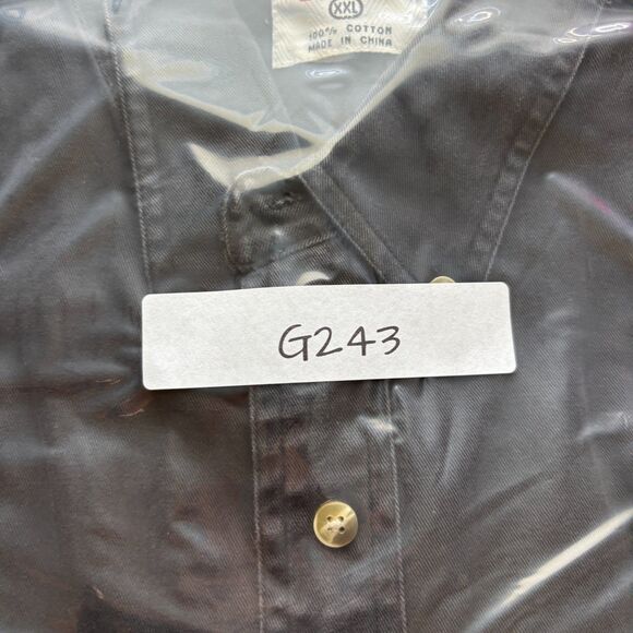 Chase GM Goodwrench Mechanic Work Shirt Button Up Long Sleeve Black XXL G243 - Picture 8 of 8